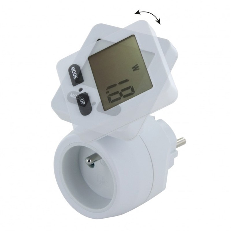 Dema Compteur De Consommation Sur Fiche CHACON Blanc