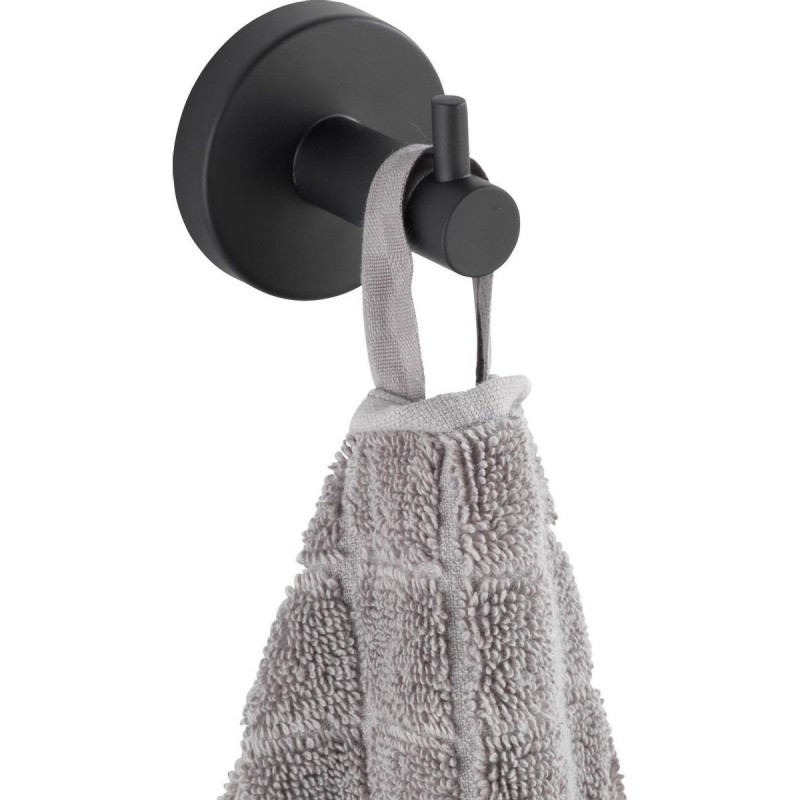 Dema Crochet Salle De Bain/WC WENKO Uno Bosio Noir 5 5cm