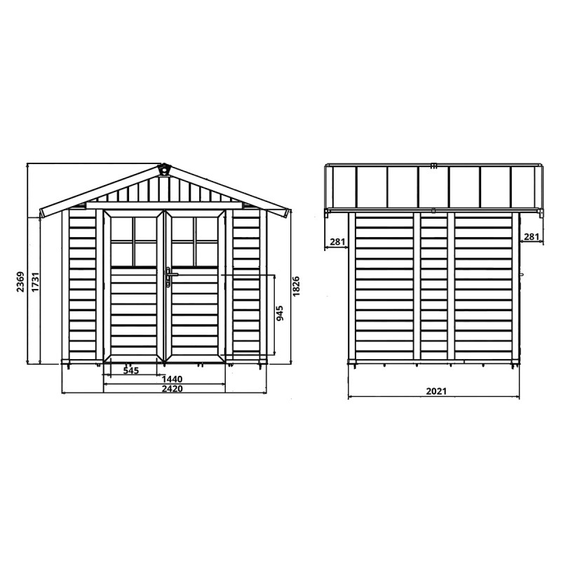 Dema Abri GROSFILLEX Déco 4.9 Gris Vert