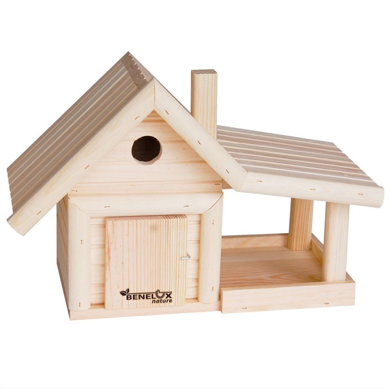 dema Abri/maisonnette oiseaux + mangeoire