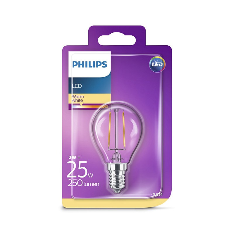 Dema Ampoule Boule LED PHILIPS Claire E14 ~25W