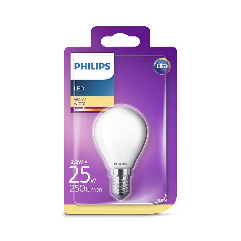 Dema Ampoule Boule LED PHILIPS Mate E14 ~25W WW