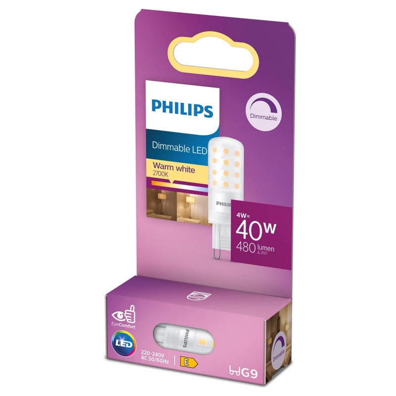 Dema Ampoule G9 LED PHILIPS ~40W Dimmable