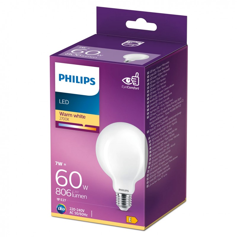 Dema Ampoule Globe LED PHILIPS G93 ~60W