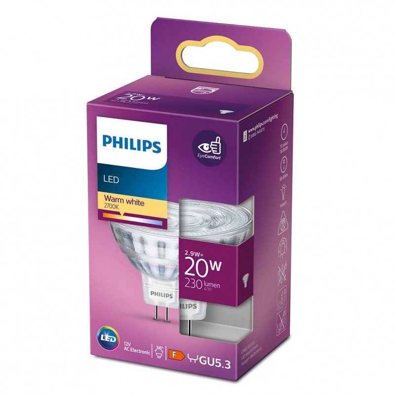 Dema Ampoule GU5.3 LED PHILIPS ~35W Dimmable