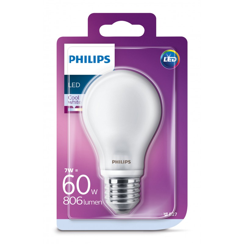 Dema Ampoule Poire LED PHILIPS Mate ~60W CW ND