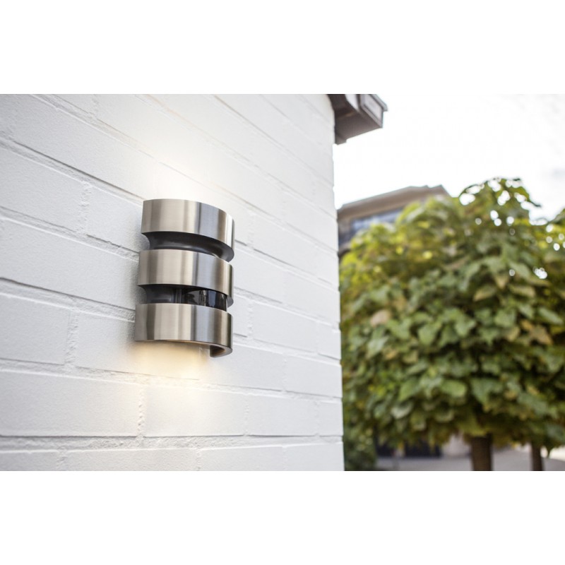 Dema Applique Extérieure MAYA Inox/noir Mat