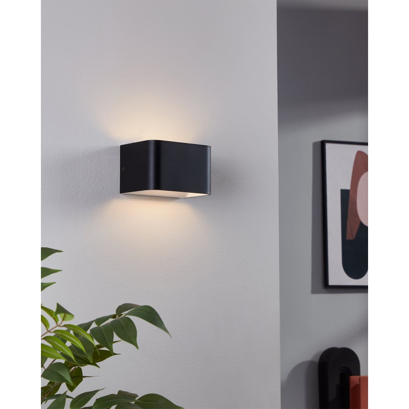 Dema Applique Murale LED SANIA Noir 13cm