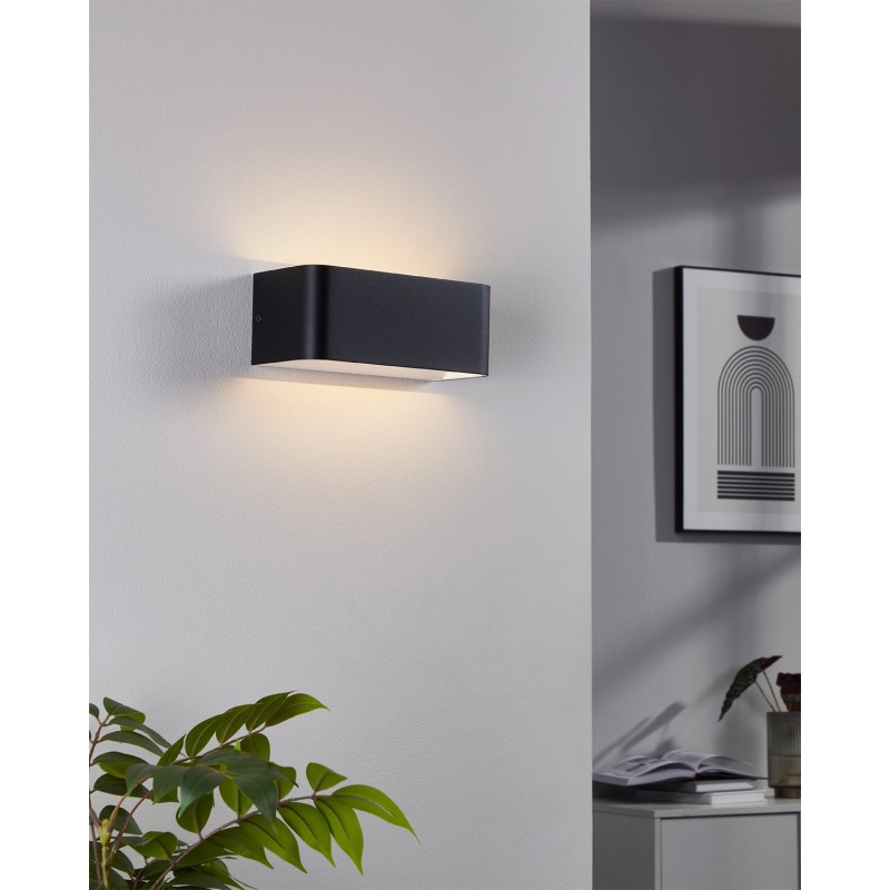 Dema Applique Murale LED SANIA Noir 20cm