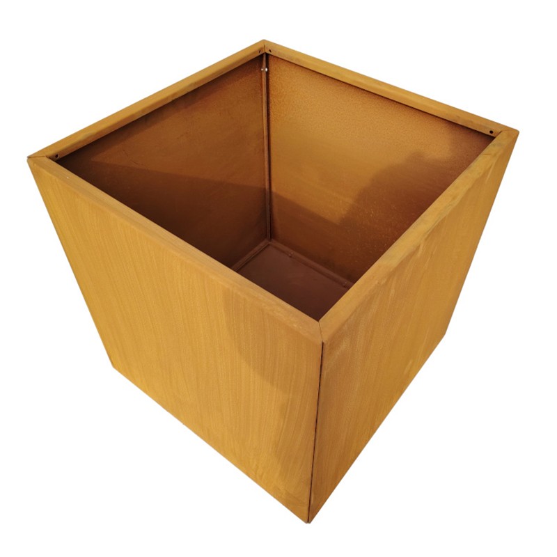 dema Bac à fleurs acier corten 50x50xH.50cm