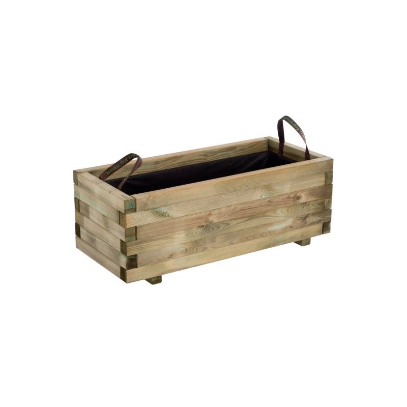 dema Bac à fleurs pin traité 90x40xH.33cm