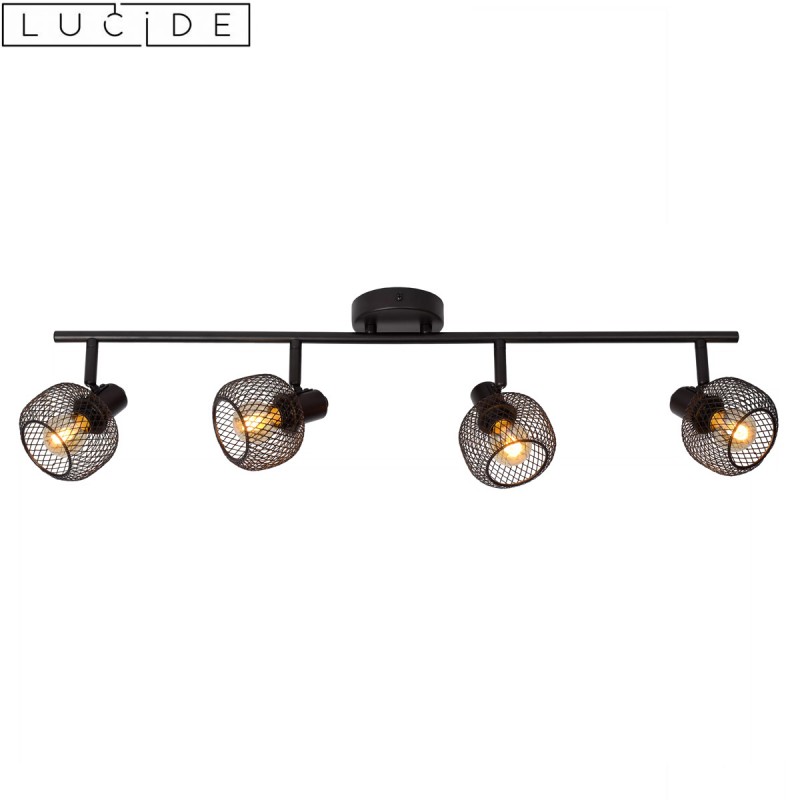 dema Barre 4 spots orientables noir E14 MARREN