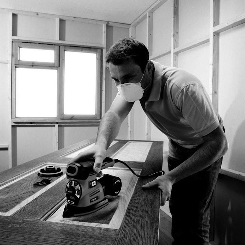 Dema BLACK&DECKER Ponceuse Cyclonique