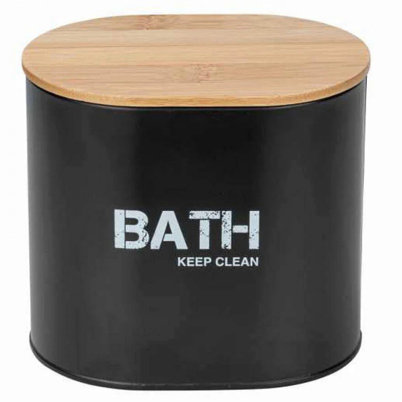 dema Boite salle de bain noire WENKO Gara H13 5cm