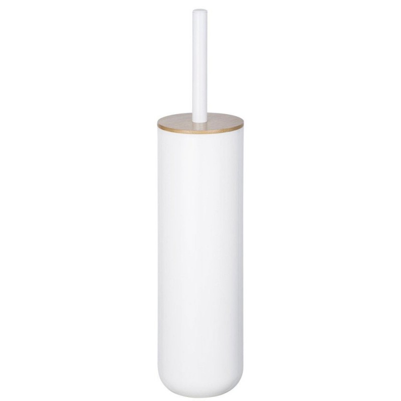 dema Brosse de toilette WENKO Posa blanc/bambou