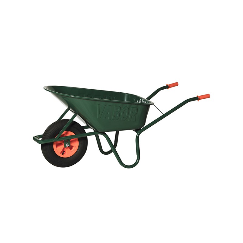 dema Brouette nez rond bac acier 90L