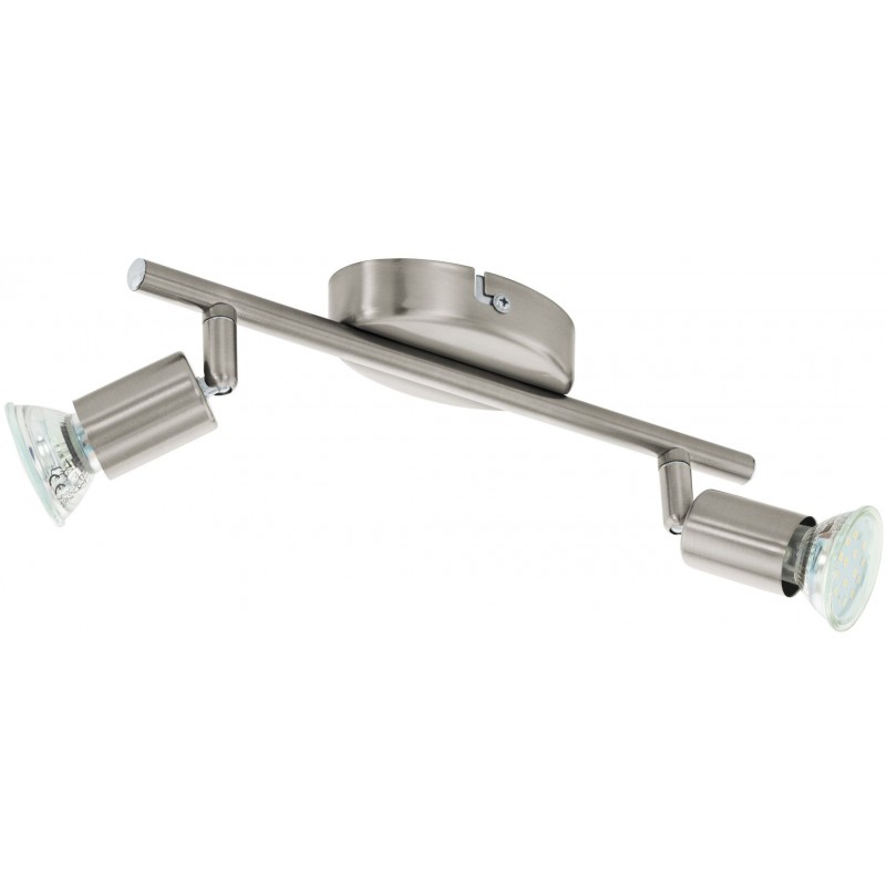 dema BUZZ Rail 2 spots acier brossé