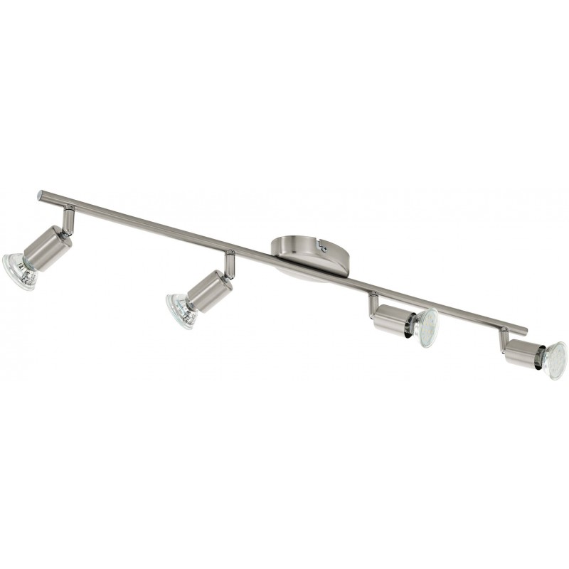 dema BUZZ Rail 4 spots acier brossé