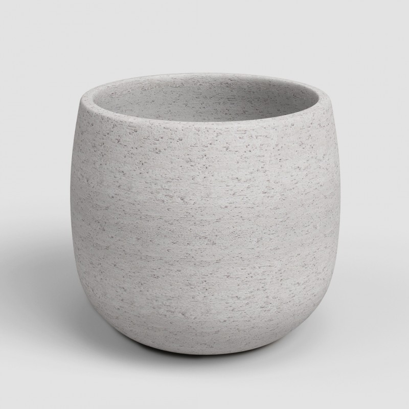 dema Cache-pot rond céramique HEMERA 20 crème