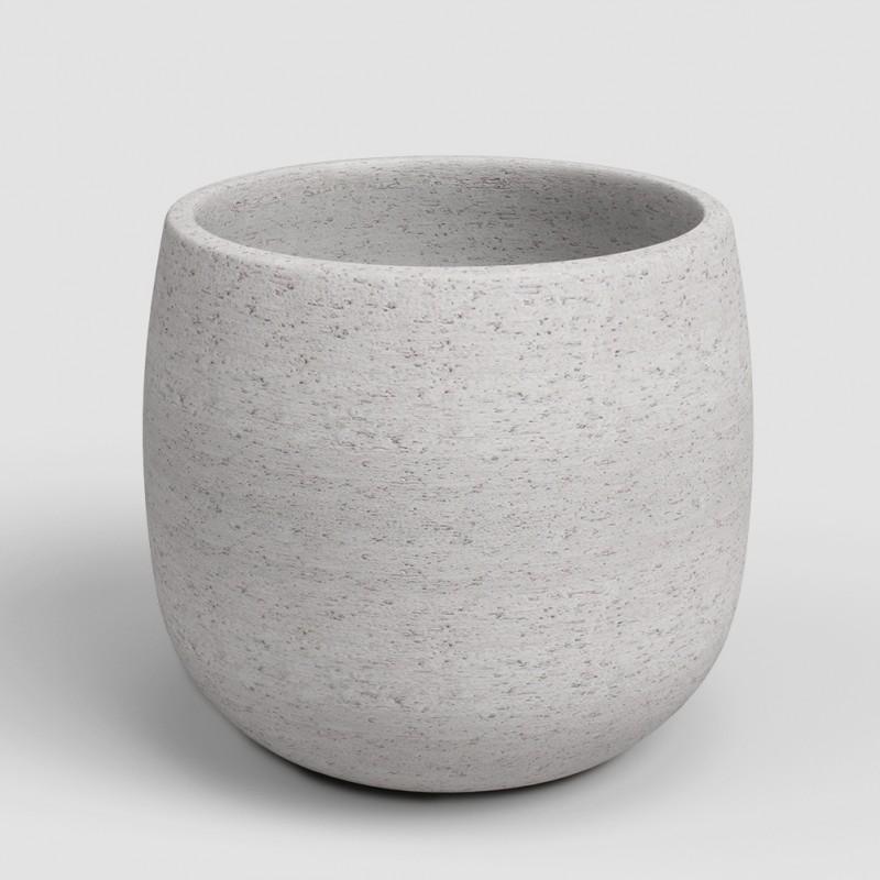 dema Cache-pot rond céramique HEMERA 25 crème