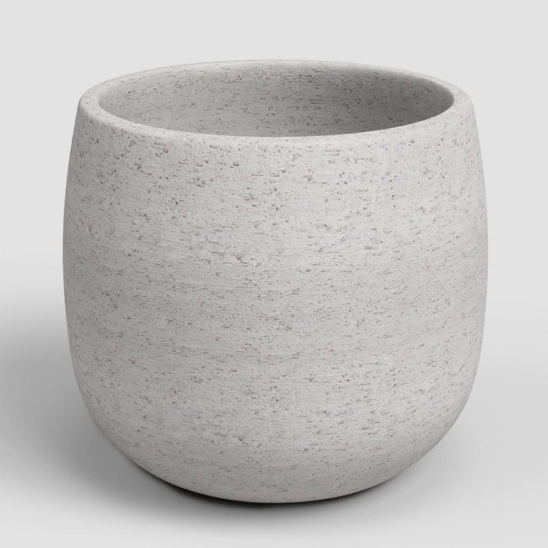 dema Cache-pot rond céramique HEMERA 29 crème