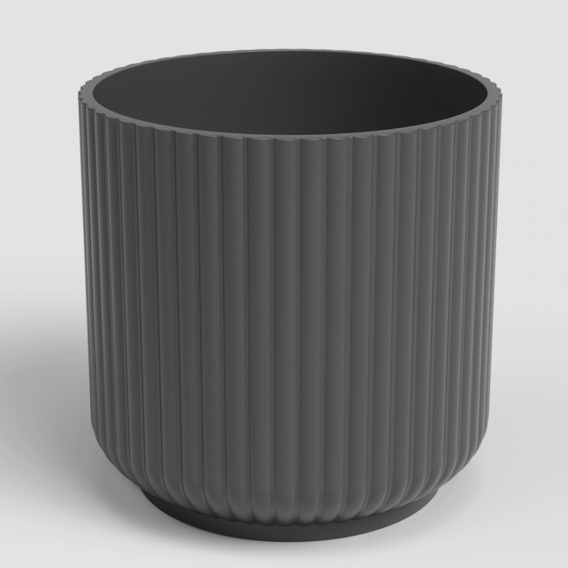 dema Cache-pot rond céramique LUNA 25 anthracite