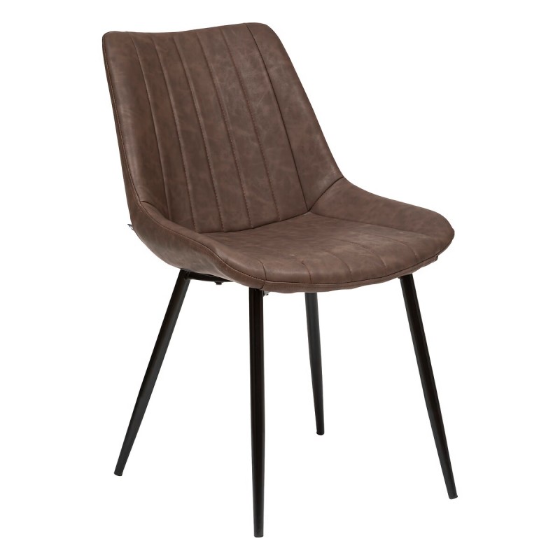 dema Chaise simili marron OWEN