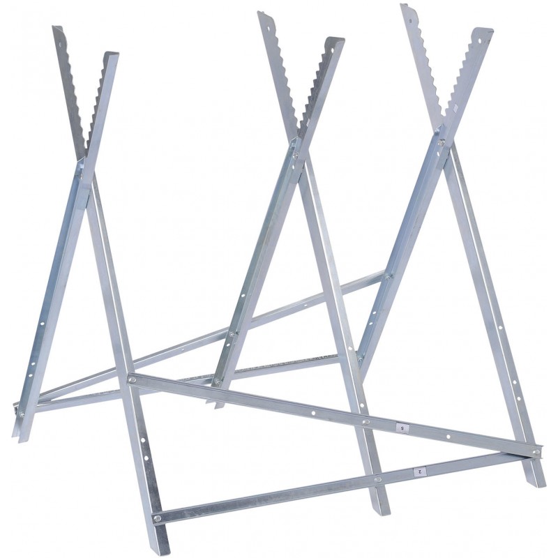 dema Chevalet à bûche en métal