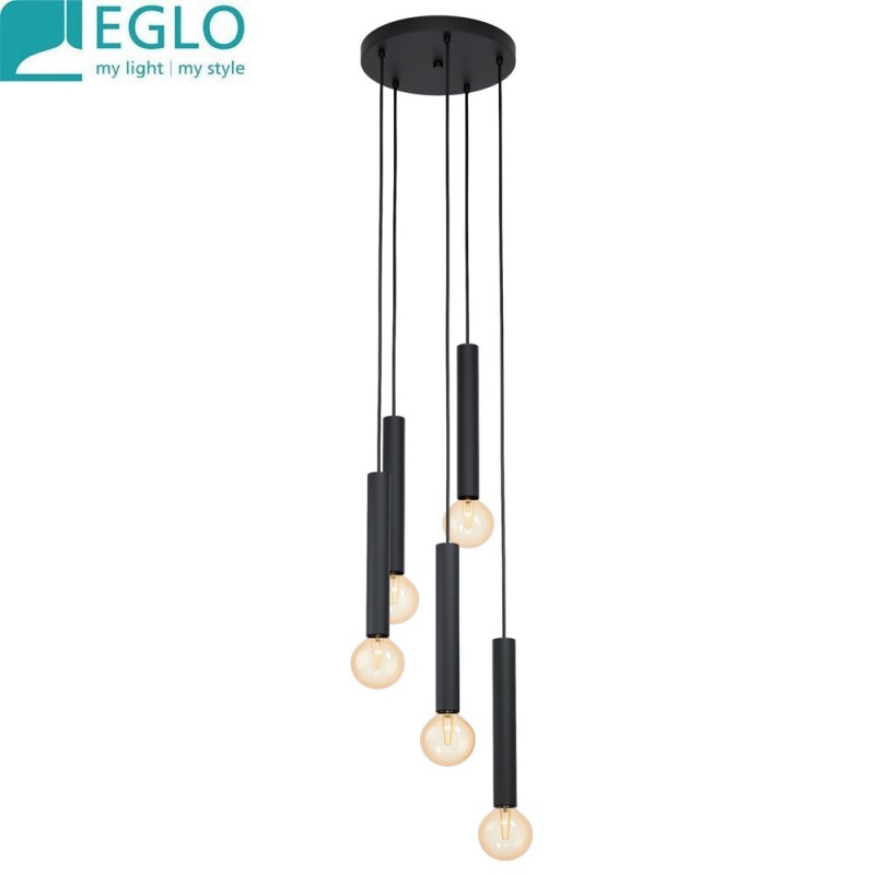dema CORTENOVA Suspension ronde 4 x E27 acier noir