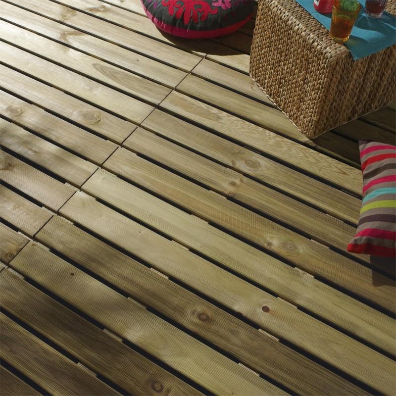 Dema Dalle En Pin Traité 100x100cm