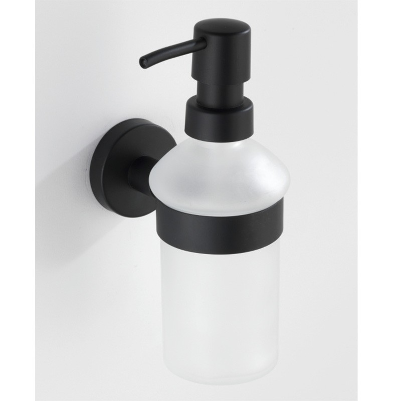 Dema Distributeur De Savon WENKO Bosio Noir/blanc