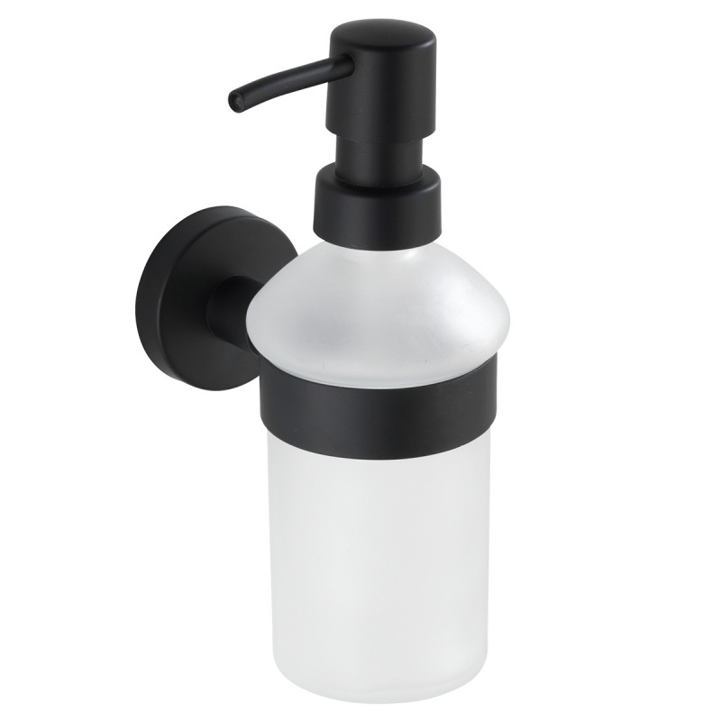 dema Distributeur de savon WENKO Bosio noir/blanc