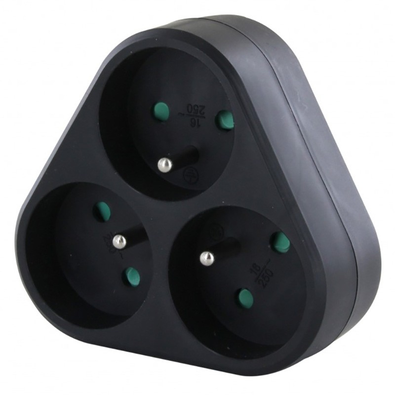 dema Domino triangulaire 3 P16A noir