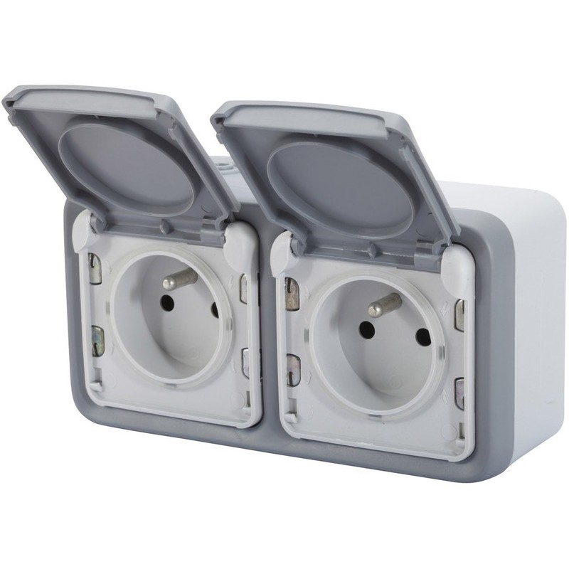 dema Double prise horizontale LEGRAND Plexo