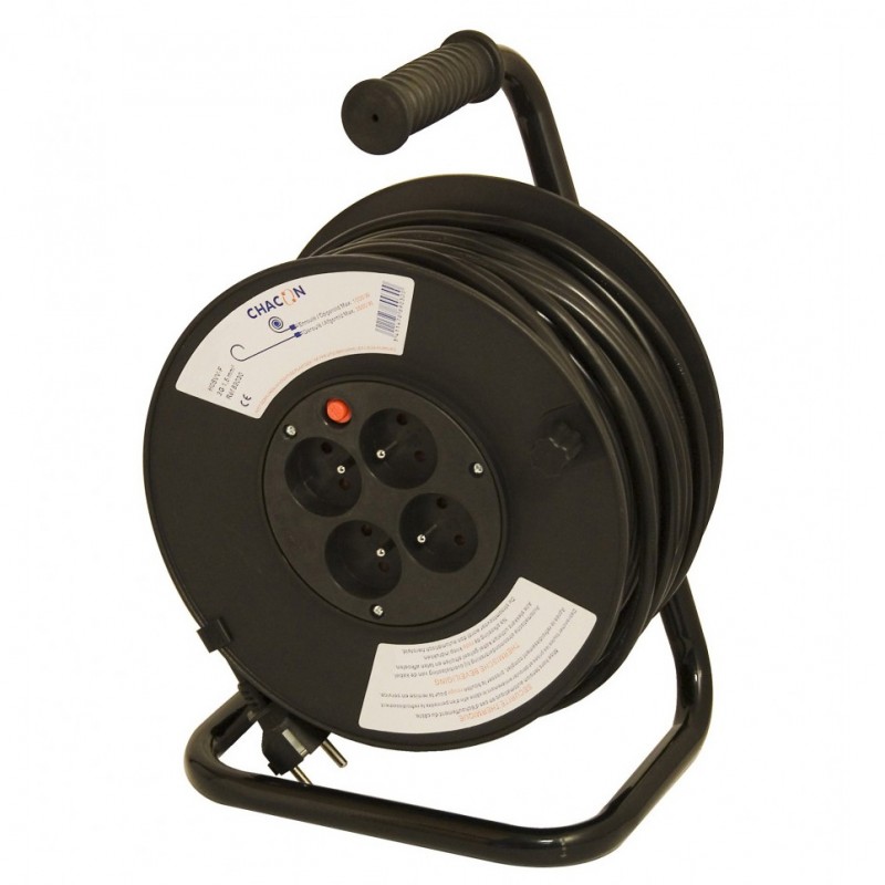 dema Enrouleur de câble 4 prises 25m