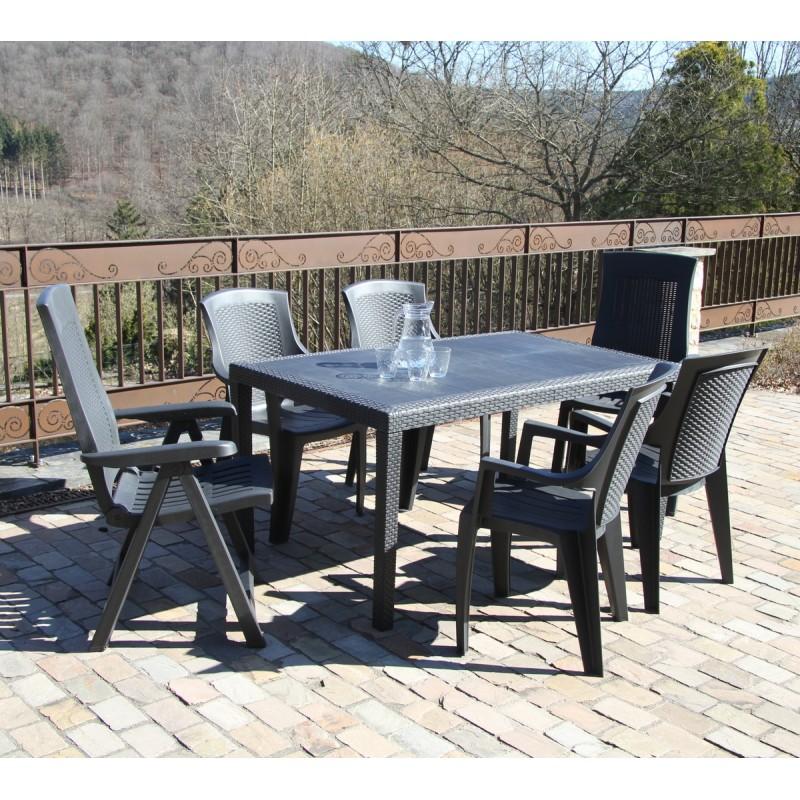 dema Ensemble MILANO 2 résine anthracite