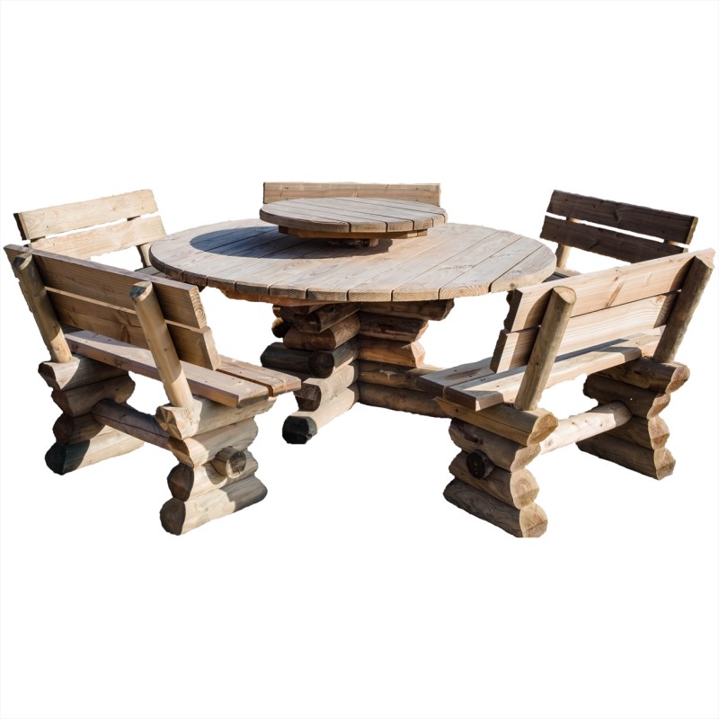 Dema Ensemble Obélix - Table Ronde 180cm