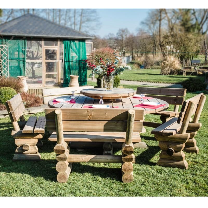 dema Ensemble Obélix - table ronde 180cm