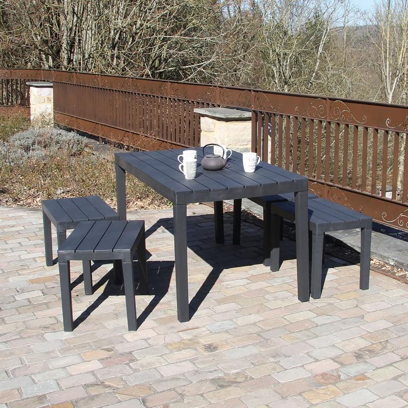 Dema Ensemble PADOVA Résine Anthracite