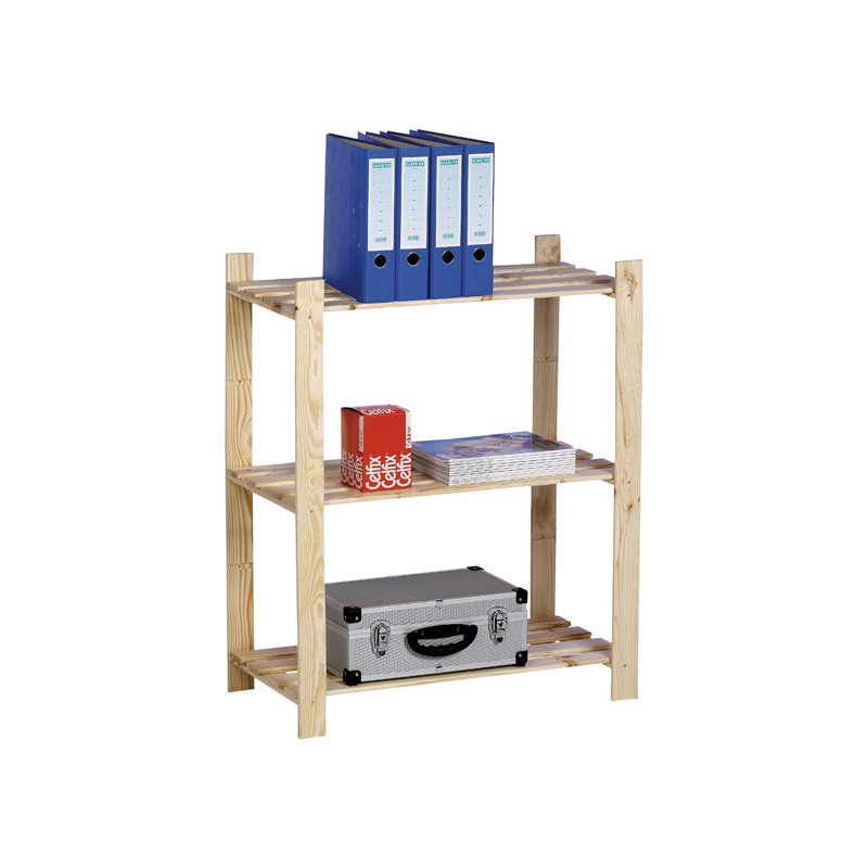 Dema Etagère Bois 3 Tablettes 95x80x40cm