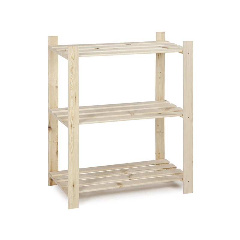 dema Etagère bois 3 tablettes 95x80x40cm