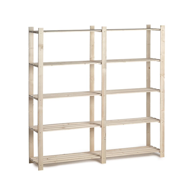dema Etagère bois 5 tablettes 175x175x40cm