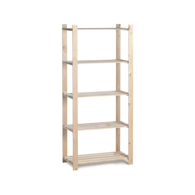 dema Etagère bois 5 tablettes 175x80x40cm