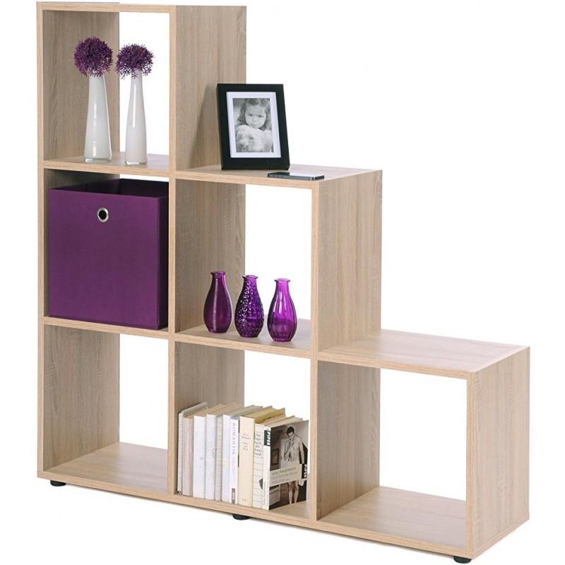 dema Etagère en escalier 6 cases MAX chêne