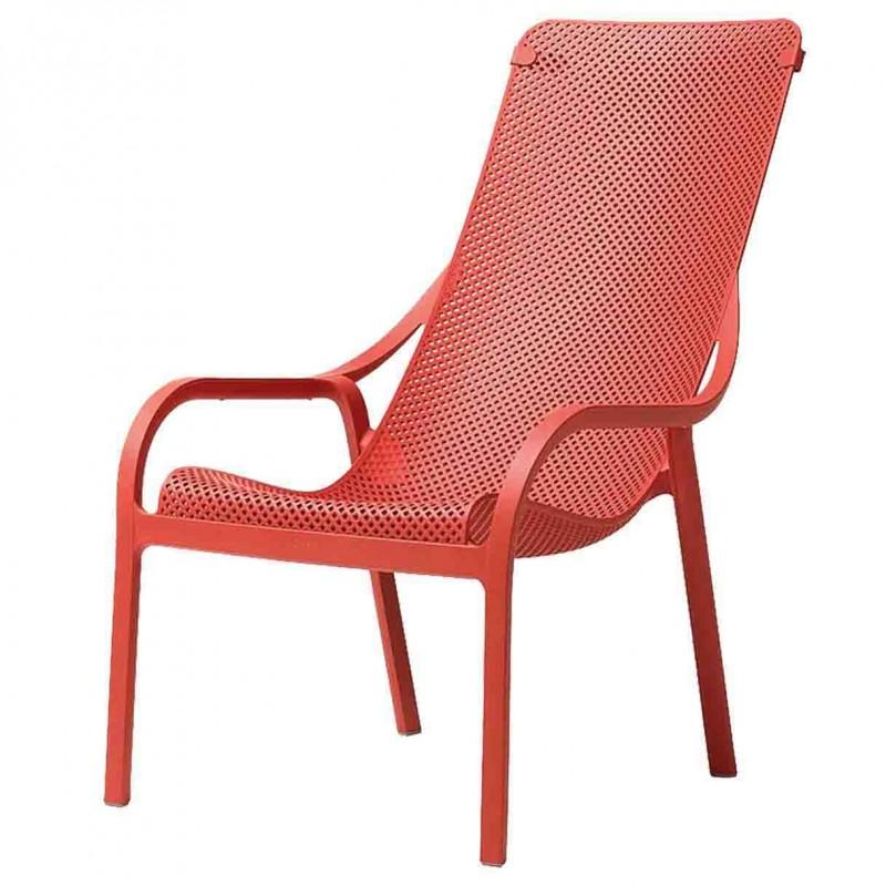 dema Fauteuil lounge NET corail