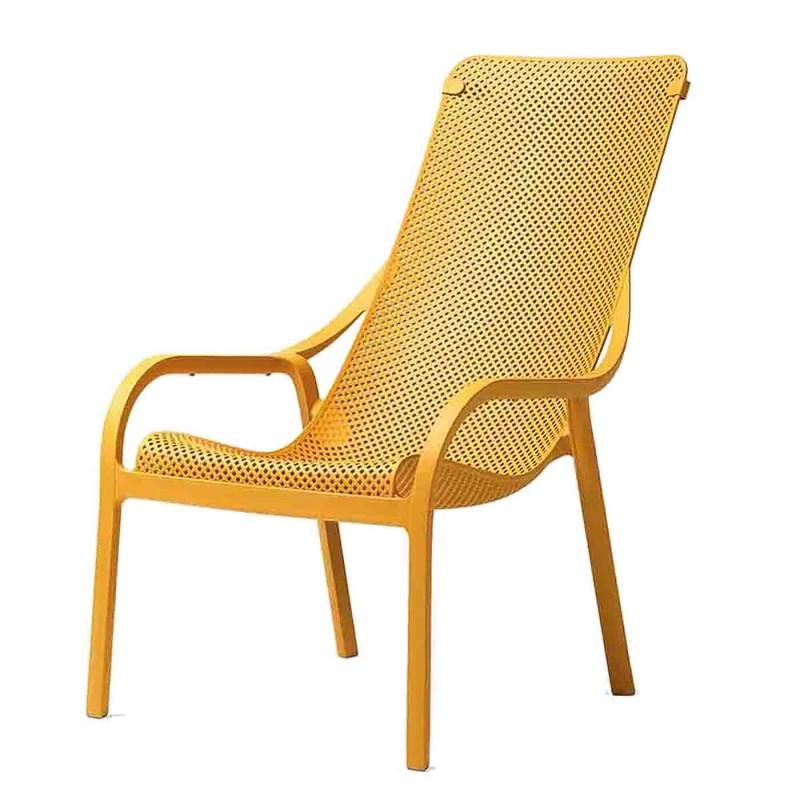 dema Fauteuil lounge NET moutarde