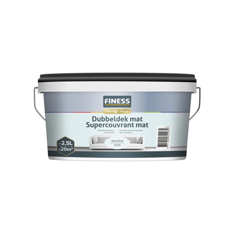 dema FINESS Supercouvrant Mat 2 5L Aqua Blue