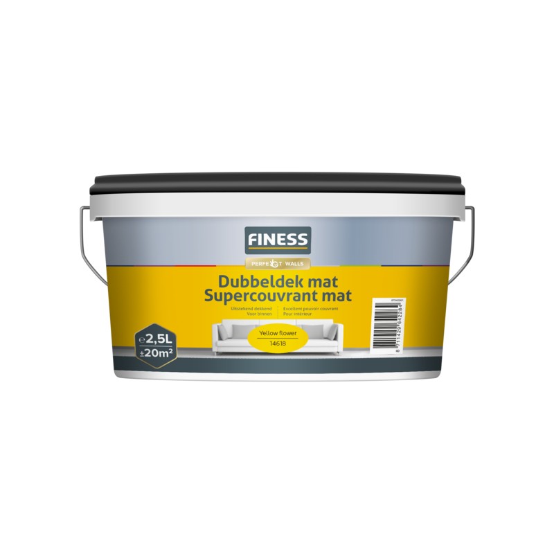 dema FINESS Supercouvrant Mat 2 5L Yellow Flower