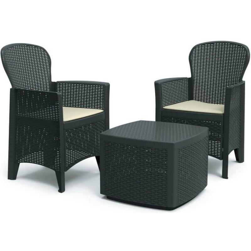 dema FIORE Set 2 Fauteuils + table basse