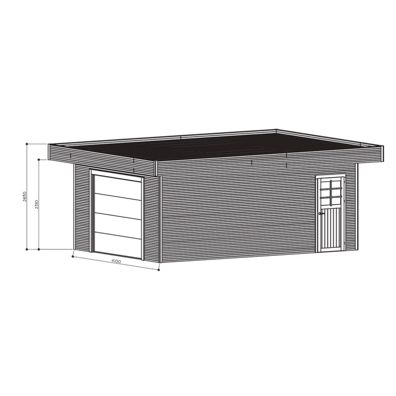 Dema Garage En Bois GARDA